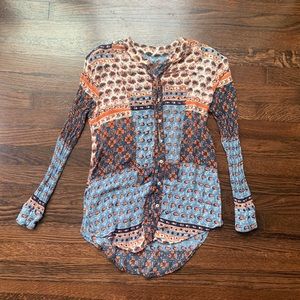 Free people button down top XS